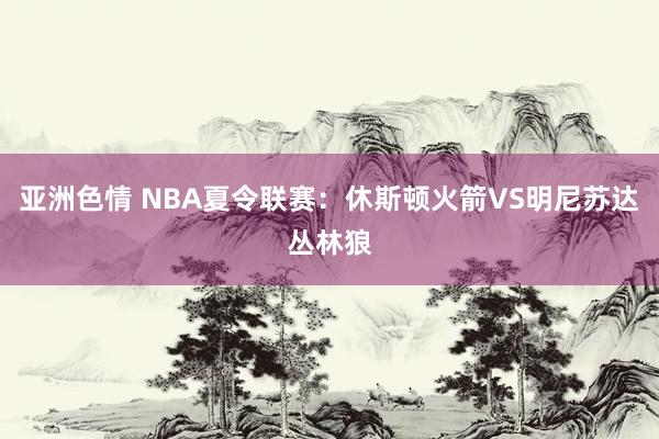亚洲色情 NBA夏令联赛:休斯顿火箭VS明尼苏达丛林狼