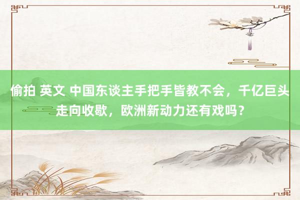 偷拍 英文 中国东谈主手把手皆教不会，千亿巨头走向收歇，欧洲新动力还有戏吗？