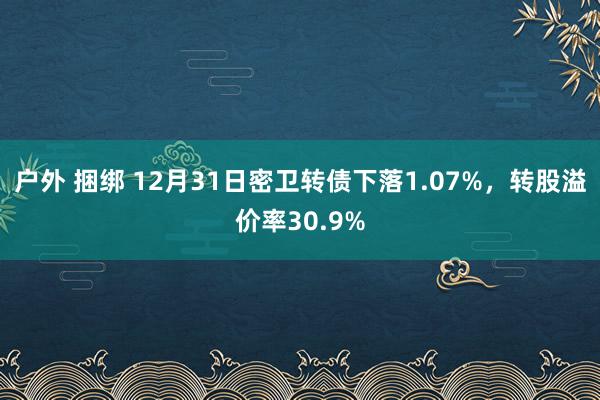 户外 捆绑 12月31日密卫转债下落1.07%，转股溢价率30.9%