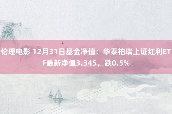 伦理电影 12月31日基金净值：华泰柏瑞上证红利ETF最新净值3.345，跌0.5%
