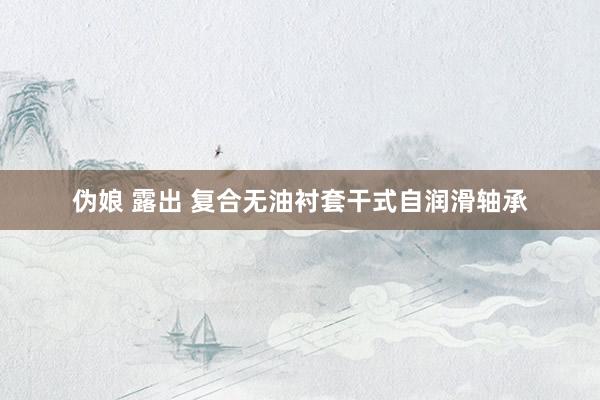 伪娘 露出 复合无油衬套干式自润滑轴承