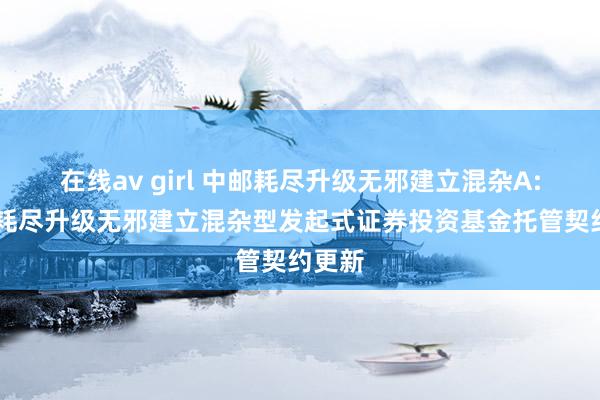 在线av girl 中邮耗尽升级无邪建立混杂A: 中邮耗尽升级无邪建立混杂型发起式证券投资基金托管契约更新