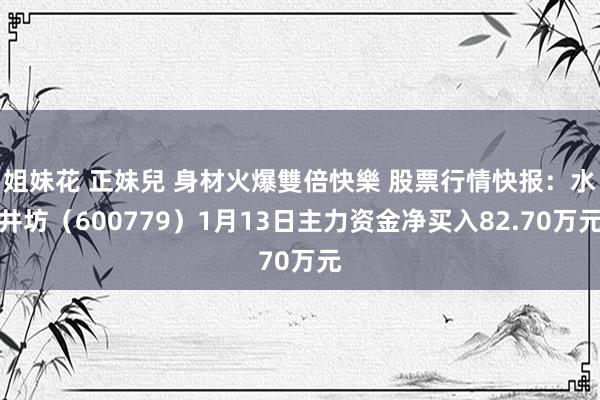 姐妹花 正妹兒 身材火爆雙倍快樂 股票行情快报：水井坊（600779）1月13日主力资金净买入82.70万元