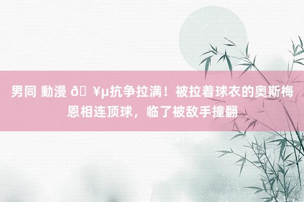 男同 動漫 🥵抗争拉满！被拉着球衣的奥斯梅恩相连顶球，临了被敌手撞翻