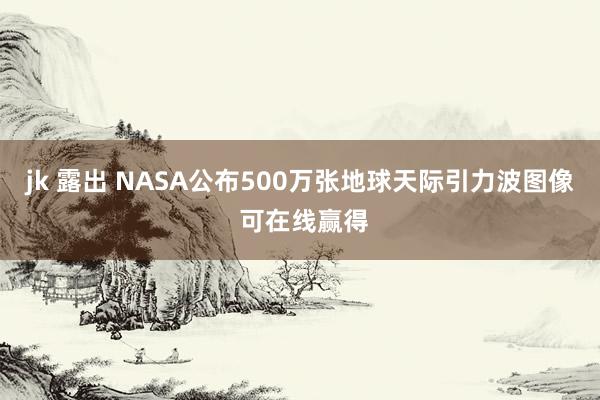 jk 露出 NASA公布500万张地球天际引力波图像 可在线赢得