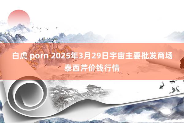 白虎 porn 2025年3月29日宇宙主要批发商场泰西芹价钱行情