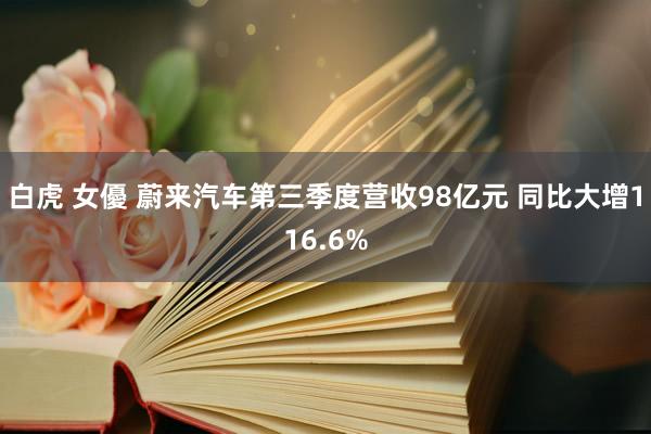白虎 女優 蔚来汽车第三季度营收98亿元 同比大增116.6%