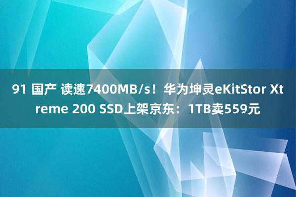 91 国产 读速7400MB/s！华为坤灵eKitStor Xtreme 200 SSD上架京东：1TB卖559元